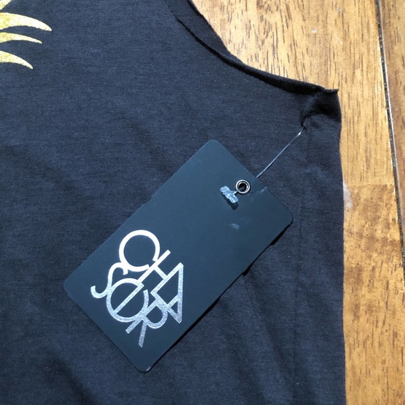 Chaser New Gold Pineapple Love Charcoal Tank Top M - Picture 8 of 8